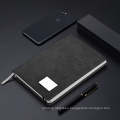 2021 New Leather Diary Wireless LED Logo Notebook with Powerbank and USB